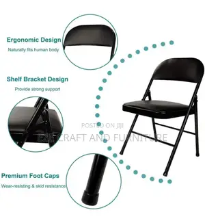 Cushioned Foldable Visitor's Chair