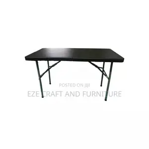 4feet Black Foldable Plastic Table