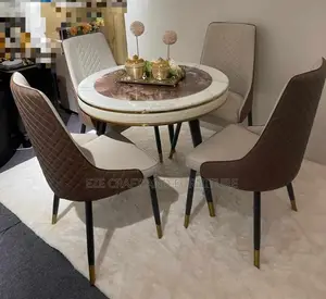 4 Seaters Round Marble Dinning Table