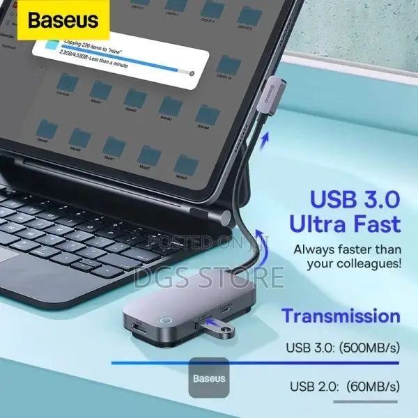 Baseus Padjoy 6 Port Type C Hub Adapter
