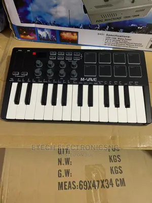M Vave Professional Studio Midi Keyboard With Drum Pads Smk25