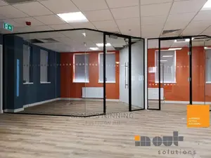 Black Accessories Glass Partition