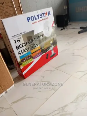 18'' Polystar Remote Control Standing Fan