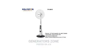 18''brand New Rechargeable Stand Fan+Remote Control-Polystar