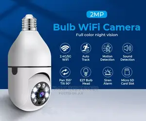 360° Wifi Smart Bulb Camera