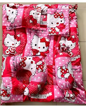 Set of Baby Duvet,Neck,Sweet Throw Pillow and Bedsheet