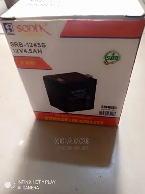Sonik 12v 4.5ah Rechargeable Battery.