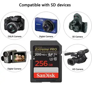 256gb Sd Memory Card 200mb/S
