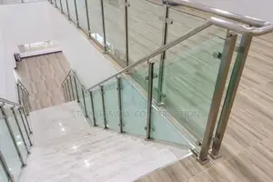 Plane Glass Stainless Handrail Design