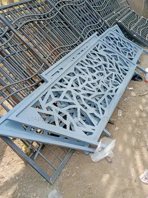 Staircase Handrail With Laser Cut Design