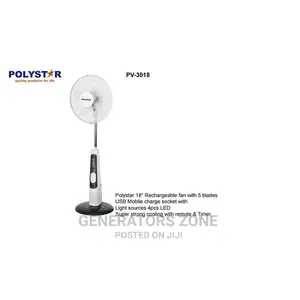 Polystar 18 Inches Rechargeable Standing Fan | Pv-3018