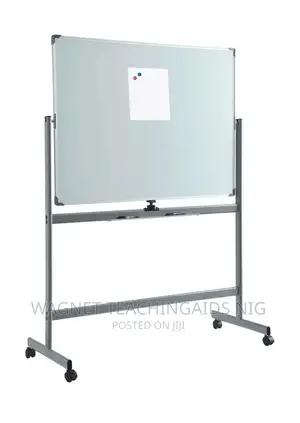 4x4feet Double Sided White Magnetic Board on Movable Stand