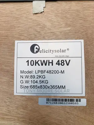 10kwh Felicity 48v Ion Lithium Battery