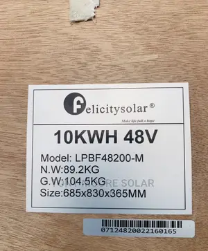 200ah 10kwh 48v Felicity Lithium Battery
