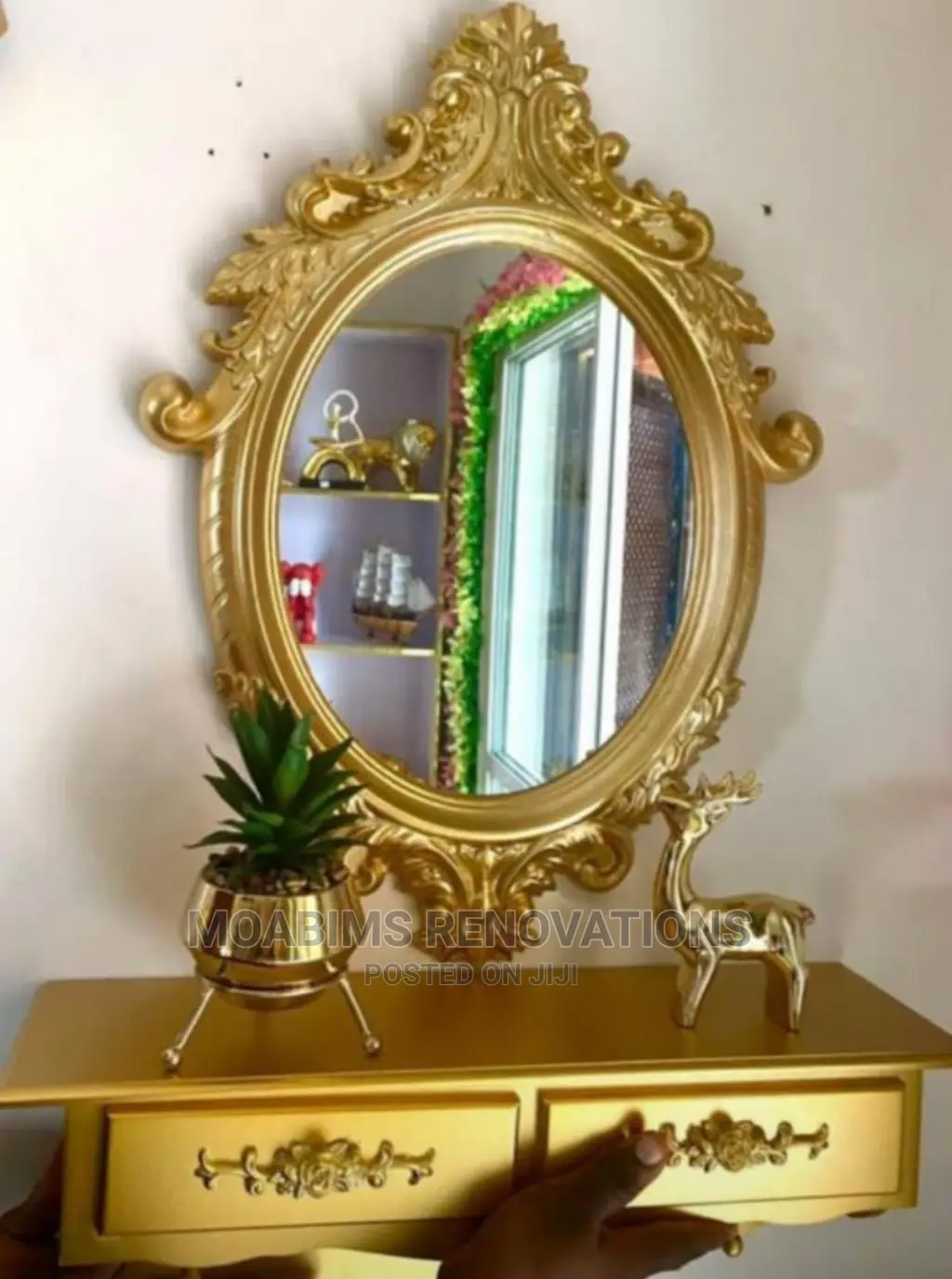 Royal Wall Mirror Console Set