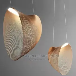 Modern Wood Ring Chandelier