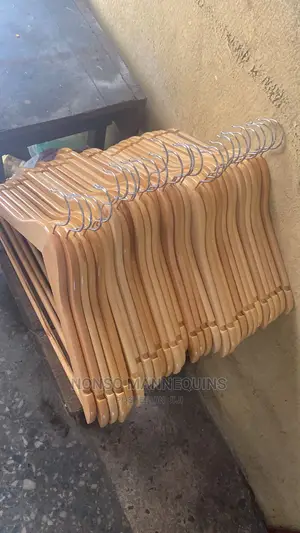 Sets Of Neat Brand New Wooden Clothes Hangers