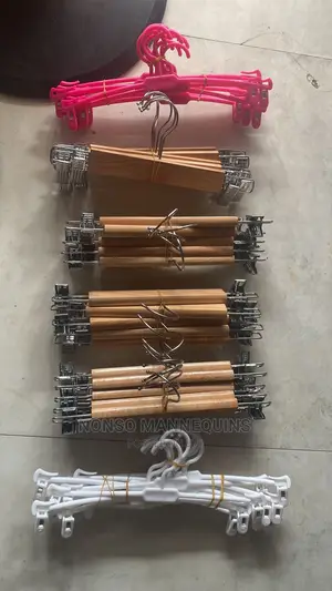 Clip Wooden Hangers For Kids Clothes