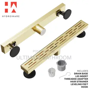 30cm Gold Floor Drain