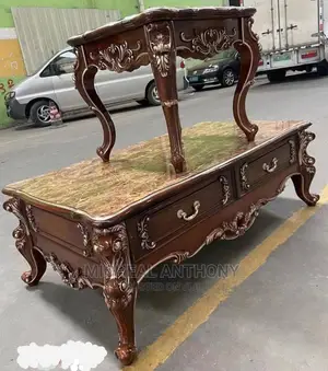 Executive Center Table With Two Side Stool