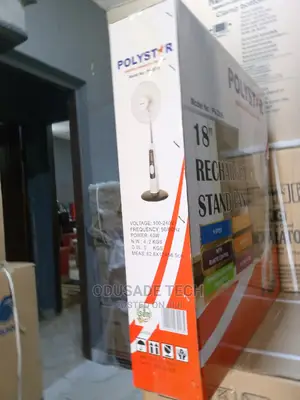 Polystar 18" Rechargeable Fan With 12V 7AH Battery