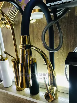 Kitchen Sink Mixer Gold and Black