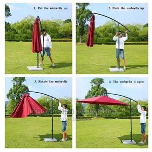 Outdoor Umbrella Canopy With Base