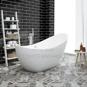 Acrylic Bathtub 170x75cm Both Side Curves
