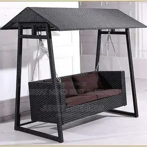 Outdoor Rattan Basket Swing