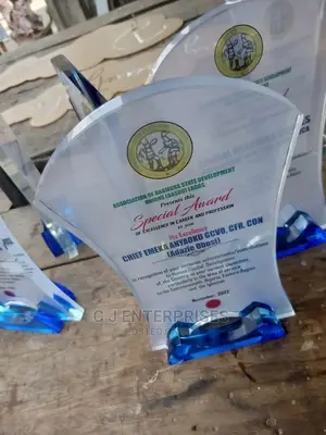 Glass Award Plaque S3