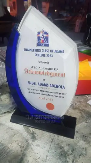 Acrylic Award Plaque H69