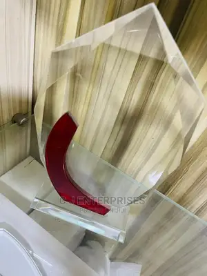 Glass Award Plaque H8