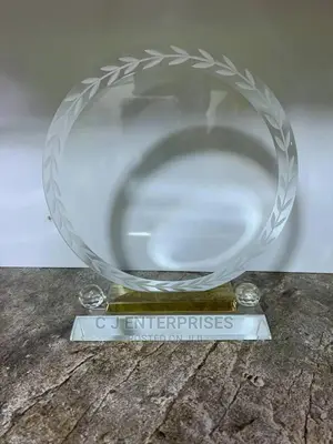 Glass Award Plaque D6