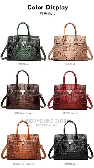Hermes Croc Skin Quality Leather Bag