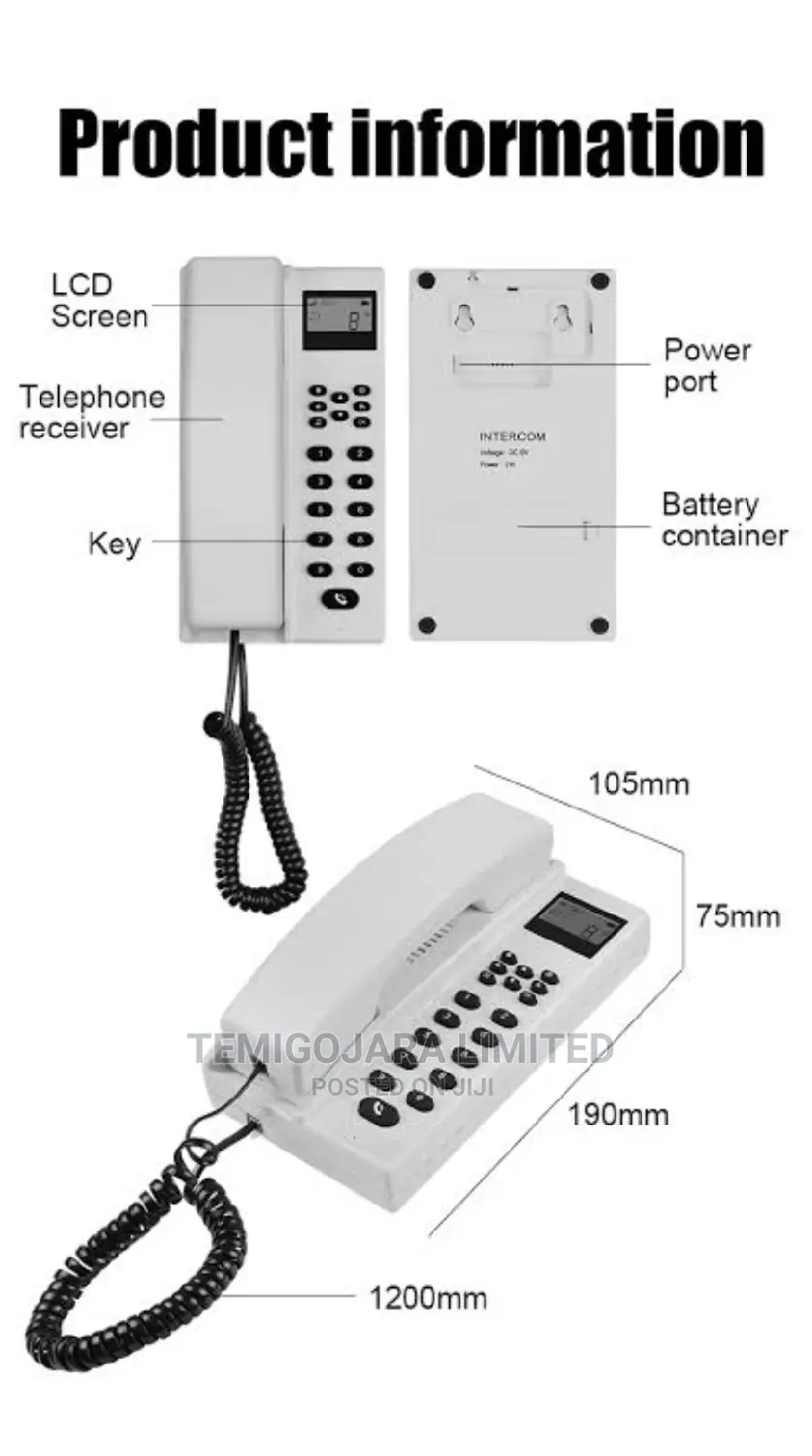Wireless Intercom GAL-LCD100A