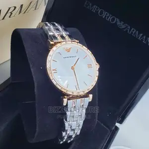 Original EMPORIO ARMANI Silver Steel Available in Store