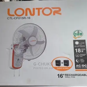 Lontor Rechargeable Wall Fan 16”