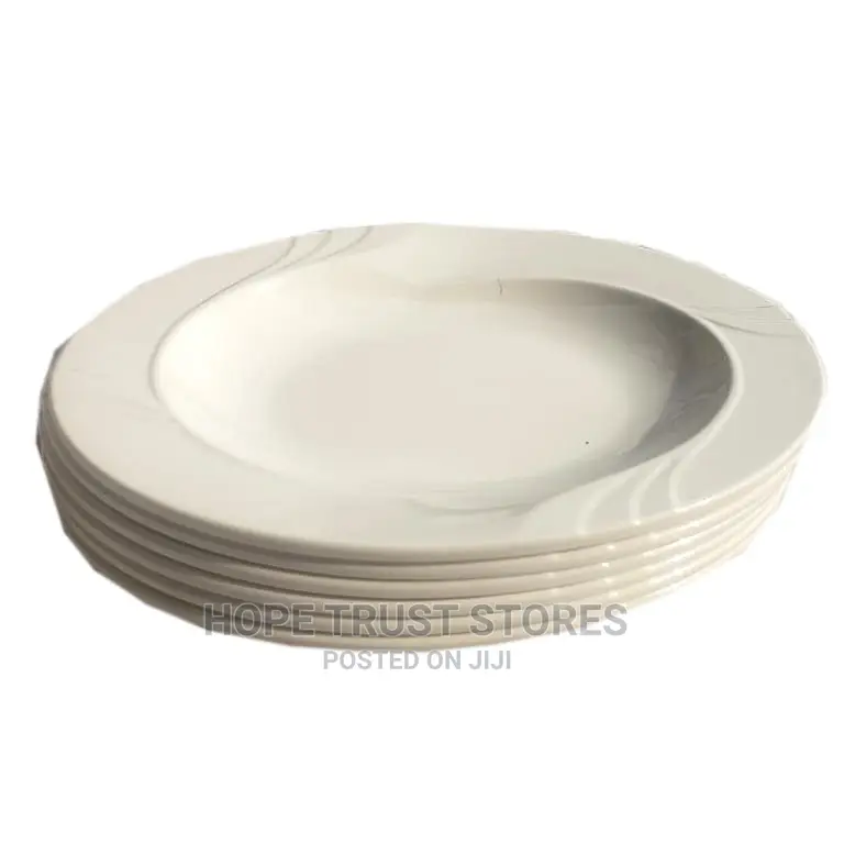 6pcs Unbreakable Flat Plate