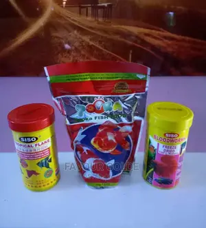 Flakes and Topka Fish Food