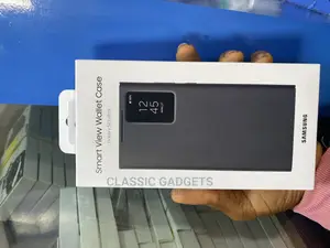 Smart Clear View Flip Cover for Galaxy S23 Ultra