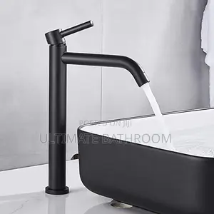 Black Long Single Basin Tap