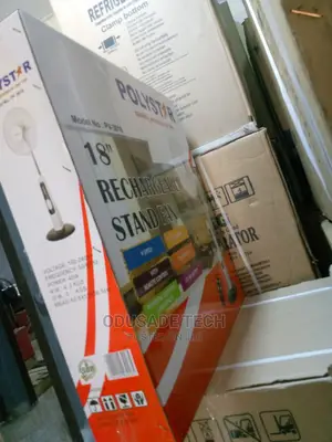 18" Polystar Rechargeable Fan (Standing Fan)