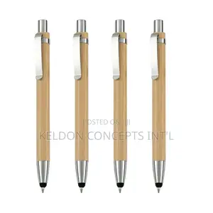 Bamboo Eco Friendly Stylus Touch Ball Pen Moq; 100pcs Above
