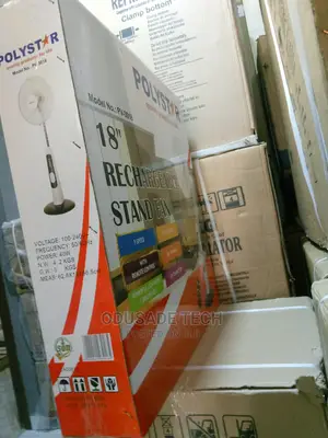 Polystar Rechargeable Fan 18inches With DC SV Output