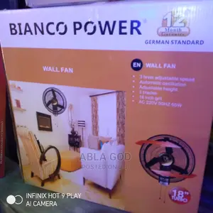 Bianco Power Wall Fan 16 Inches.
