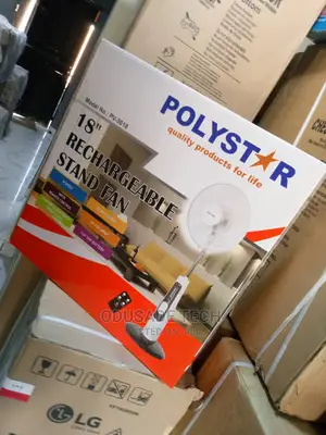 Polystar DC 5V USB 18'' Rechargeable Stand Fan