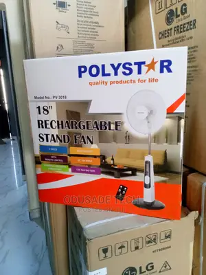 Polystar 12v5ah ,Dc 5V USB Rechargeable Stand Fan 18''