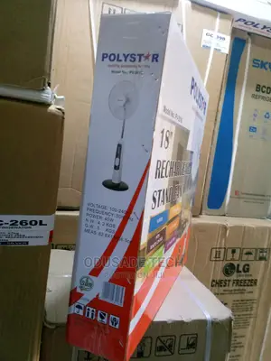 Remote Control Polystar 18'' Rechargeable Standing Fan