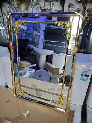 Mirror With Gold Frame
