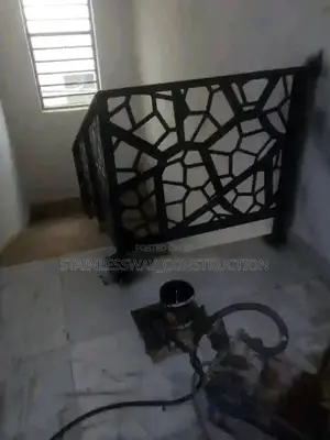 Staircase Handrail With Laser Cut